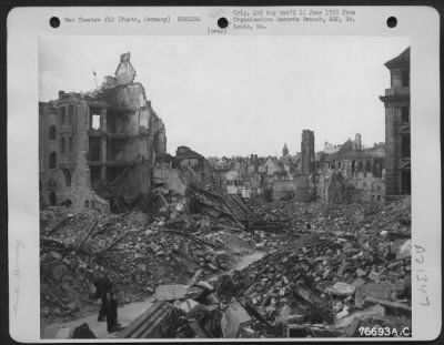 Consolidated > Bombed Buildings At Furth, Germany.