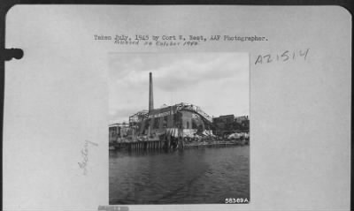 Consolidated > Bomb Damage To Nazi Factory Along Hamburg Harbor, Germany.
