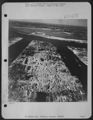 Consolidated > Bomb Damaged Rhenania-Ossag Oil Refinery, Harburg, Germany.