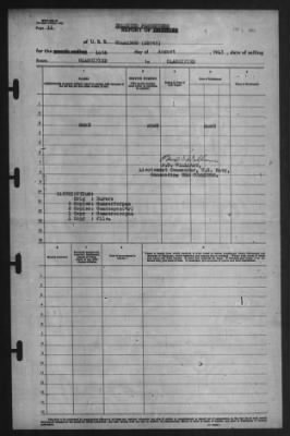 Thumbnail for Report of Changes > 14-Aug-1943