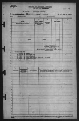 Thumbnail for Report of Changes > 23-Aug-1943