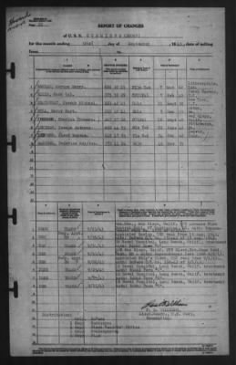 Report of Changes > 30-Sep-1943