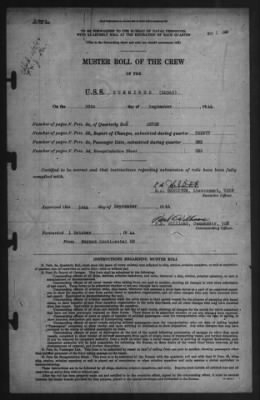 Muster Rolls > 30-Sep-1944