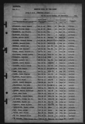 Muster Rolls > 30-Sep-1944