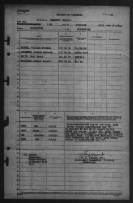 Report of Changes > 11-Feb-1945