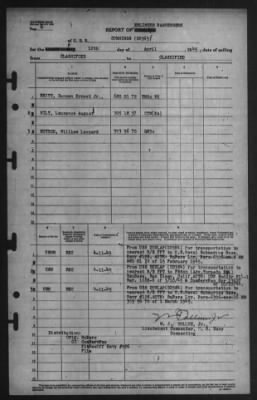 Report of Changes > 12-Apr-1945