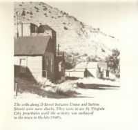 Cribs on streets of Virginia City