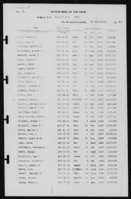 Thumbnail for Muster Rolls > 30-Sep-1940