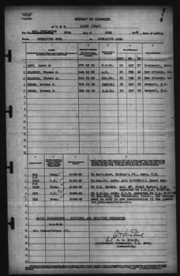 Thumbnail for Report of Changes > 29-Jun-1942