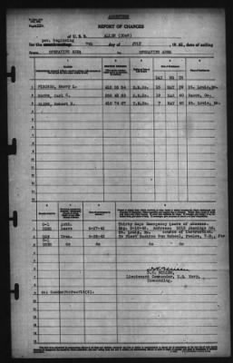 Report of Changes > 7-Jul-1942