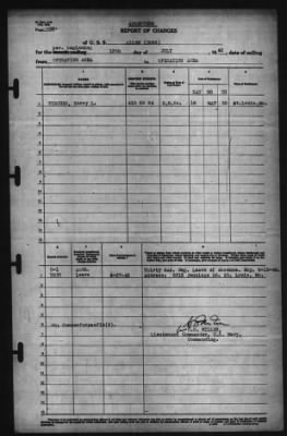 Report of Changes > 13-Jul-1942