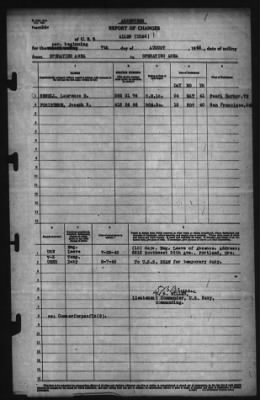 Report of Changes > 7-Aug-1942