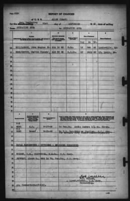 Report of Changes > 21-Sep-1942
