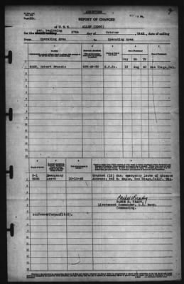 Thumbnail for Report of Changes > 27-Oct-1942