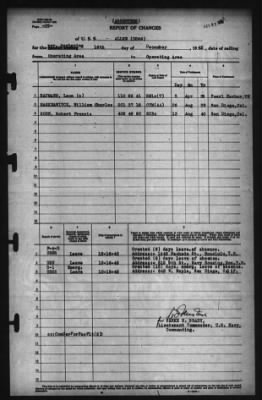 Report of Changes > 16-Dec-1942