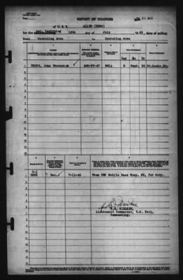 Report of Changes > 12-Jul-1943