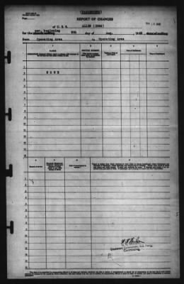 Report of Changes > 8-Aug-1943