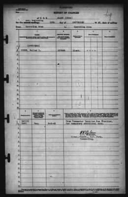Report of Changes > 10-Sep-1943