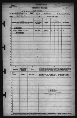 Report of Changes > 21-Sep-1943