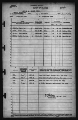 Report of Changes > 29-Sep-1943