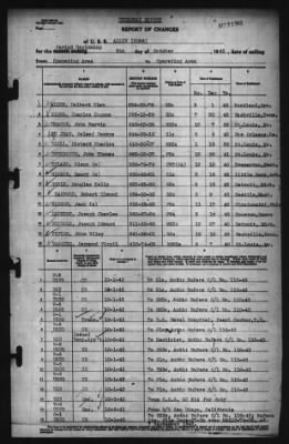 Report of Changes > 9-Oct-1943