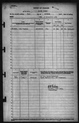 Report of Changes > 31-Oct-1943