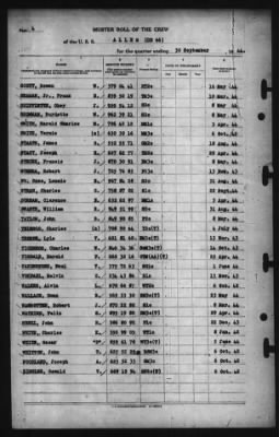 Muster Rolls > 30-Sep-1944