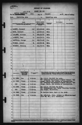 Report of Changes > 16-Jan-1944