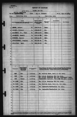 Report of Changes > 23-Jan-1944