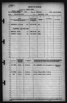 Report of Changes > 23-Feb-1944