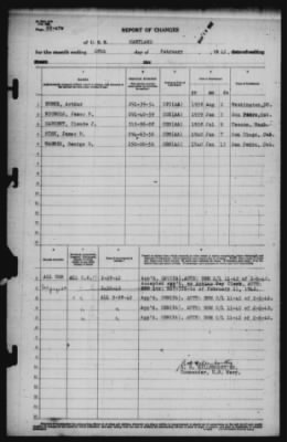 Report of Changes > 26-Feb-1942