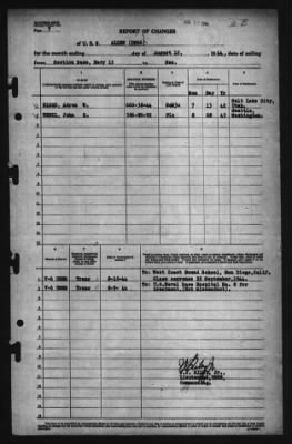 Report of Changes > 10-Aug-1944