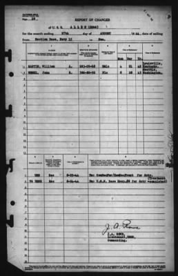 Report of Changes > 27-Aug-1944