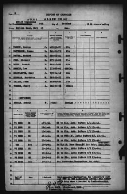 Report of Changes > 6-Oct-1944