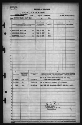 Report of Changes > 15-Nov-1944