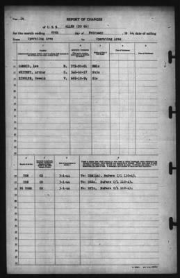 Report Of Changes > 29-Feb-1944