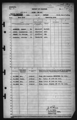 Report of Changes > 25-Jan-1945