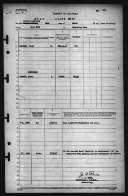 Report of Changes > 22-Mar-1945