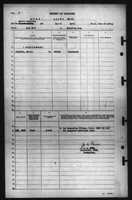 Report of Changes > 4-Apr-1945