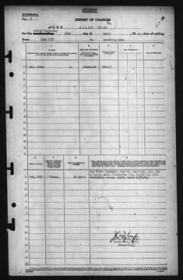 Report of Changes > 18-Apr-1945