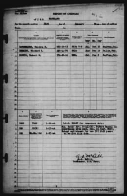 Report of Changes > 31-Jan-1944