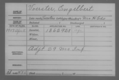 Regiment Voerster's Co. > Company [Blank]