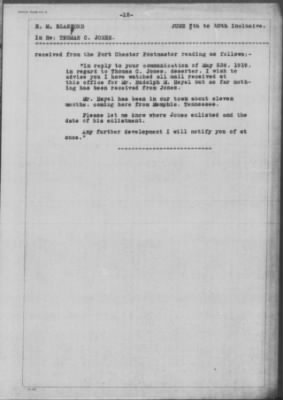Old German Files, 1909-21 > Thomas C. Jones (#365149)
