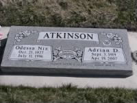Adrian and Odessa Atkinson Headstone