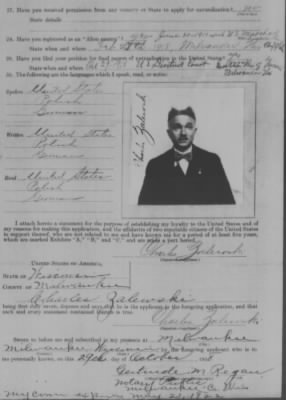 Old German Files, 1909-21 > Charles Zalewski (#341155)