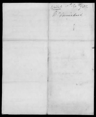 Diplomatic despatches received from William Carmichael, 1780-83, 1785.