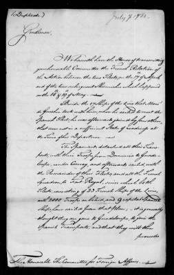 Thumbnail for Diplomatic despatches and letters received from Samuel Parsons, 1780-81.