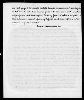 Diplomatic despatches received from John Adams, 1779-83 and 1785.