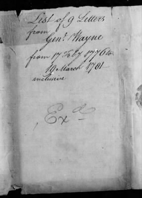 Thumbnail for Lists of letters and committee reports from Office of the Secretary of Congress, 1775-88.