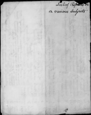 Thumbnail for Lists of letters and committee reports from Office of the Secretary of Congress, 1775-88.